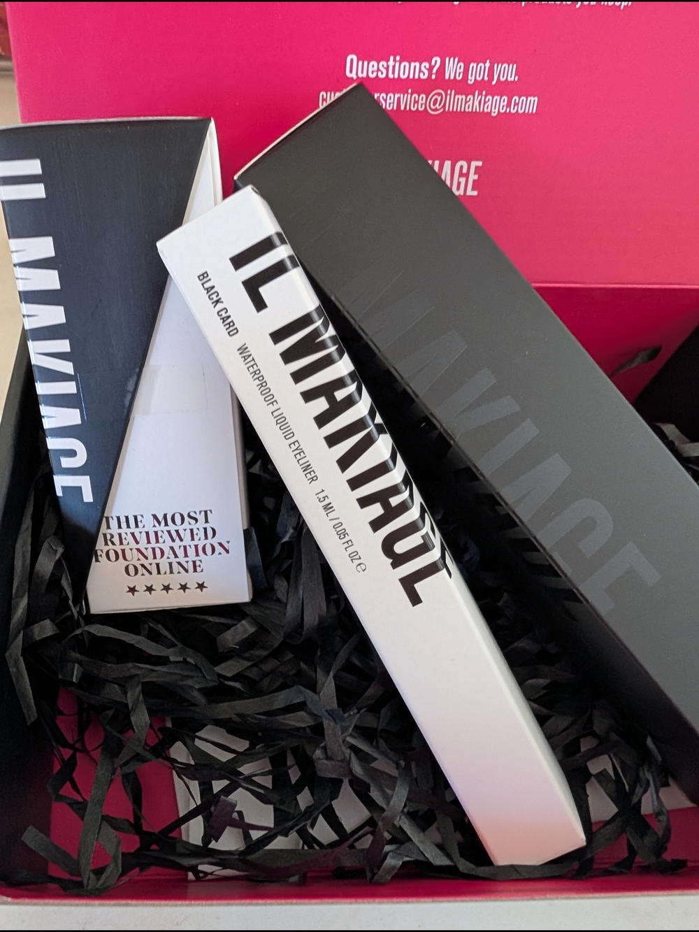 IL MAKIAGE Foundation - Waterproof Liquid Eyeliner - Blending Brush Unopened